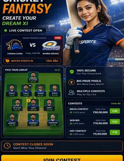 16bet01 (16 bet 01) fantasy cricket & matchday visual 3